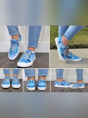 Sperry Women’s Tie-Dye Blue Canvas Sneaker